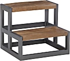 Powell Ephraim Bed Steps, 15"H, Gunmetal 1 thumbnail image