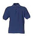 Royal Park Boys Uniform, Knitted Short-Sleeve Polo Shirt, XX-Small, Navy