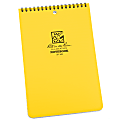 Rite in the Rain All-Weather Spiral Notebooks, 6" x 9", 100 Pages (50 Sheets), Yellow, Pack Of 6 Notebooks