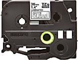 Brother® P-Touch TZe-M65 Label Tape, 1-7/16" x 26-1/4', White/Matte Clear 1 thumbnail image