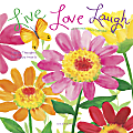 Graphique Daily/Monthly Wall Calendar, 7" x 7", Live Love Laugh, January To December 2023