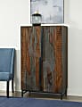 Coast to Coast Halifax 36"W Transitional Wine Cabinet With 2 Doors, Brown