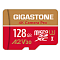 Gigastone 4K Class10 U3 A2 V30 Camera Pro MicroSDXC Card, 128GB 1 thumbnail image