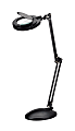 Realspace™ Bretino LED Magnifier Desk Lamp With Mounting Clamp, 22"H, Black 1 thumbnail image