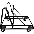 Lorell Stacking Dolly for 4-Leg Stack Chairs - Steel - Black - For 10 Devices - 1 Each 1 thumbnail image