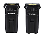Alpine Industries Plastic, Outdoor Trash Can, 64 Gallons, Black, 2/Pack (500-64-BLK-2PK) 1 thumbnail image