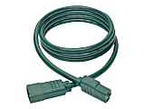 Eaton Tripp Lite Series Heavy-Duty PDU Power Cord, C13 to C14 - 15A, 250V, 14 AWG, 6 ft. (1.83 m), Green - Power extension cable - IEC 60320 C14 to power IEC 60320 C13 - 6 ft - green
