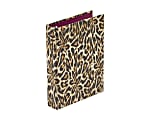 Nicole Miller Mini Paper Board Binder, 1" Rings, Leopard 1 thumbnail image