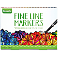 Crayola 40-count Fine Line Markers Set - Assorted - 40 / Set
