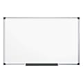 Bi Office® Maya Magnetic Dry-Erase Whiteboard, 960" x 484", Aluminum Frame With White Finish