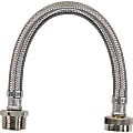 Certified Appliance Accessories Braided Stainless Steel Water-Inlet Hose, Female to Male - 12" - Silver, Stainless Steel - WI12SSFM 1 thumbnail image