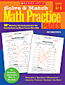 Scholastic Solve & Match Math Practice Pages For Grades 4–6