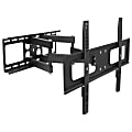 Mount-It! Full Motion Outdoor TV Wall Mount For Screen Sizes 37" To 80", 2-3/4”H x 8-3/4”W x 27-3/4”D, Black