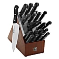 Henckels Solution 20-Piece Self-Sharpening Knife Block Set, Black 1 thumbnail image