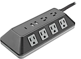 GE UltraPro Adapt 10-Outlet Surge Protector, 4', Black – 74763 1 thumbnail image