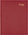 Brownline® CoilPro Weekly Appointment Book, 8-1/2" x 11", Red, January To December 2022, CB950C.RED 1 thumbnail image