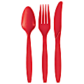 Amscan Assorted Cutlery, Red, Pack Of 32 Pieces