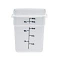 Cambro Poly CamSquare Food Storage Containers, 18 Qt, White, Pack Of 6 Containers 1 thumbnail image