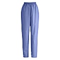 Medline ComfortEase™ Ladies' Elastic Waist Scrub Pants, Large, Ceil Blue 1 thumbnail image