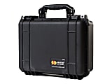 Pelican 1450 Shipping Box with Foam - Internal Dimensions: 14.62" Length x 10.18" Width x 6" Depth - External Dimensions: 16" Length x 13" Width x 6.9" Depth - Double Throw Latch Closure - Black - For Multipurpose