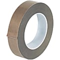 Partners Brand PTFE Glass Cloth Tape, 5 Mils, 3" Core, 1" x 54', Brown