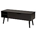 Baxton Studio Roden Rectangular Coffee Table With Lift-Top Storage Compartment, 17-3/4”H x 42-1/2”W x 15-3/4”D, Black/Espresso Brown 1 thumbnail image