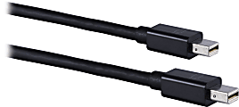 Ativa® Mini DisplayPort to Mini DisplayPort Cable, 6’, Black, 36544