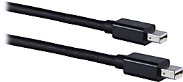 Ativa® Mini DisplayPort to Mini DisplayPort Cable, 6’, Black, 36544 1 thumbnail image