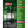 Avery® UltraDuty™ GHS Chemical Labels, AVE60506, 2" x 2", White, Box Of 600
