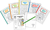 Barker Creek Color Me! Boho-Inspired Writing Journals, 8-1/2" x 11", College Ruled, 48 Pages (24 Sheets), Set Of 5 1 thumbnail image
