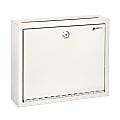 Alpine AdirOffice Large Size Steel Multi-Purpose Drop Box, 10”H x 12”W x 3”D, White 1 thumbnail image