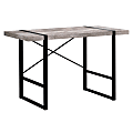 Monarch Specialties Jared 49"W Computer Desk, Taupe Reclaimed Wood/Black