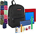 Trailmaker Backpack And 20-Piece School Supply Set, Assorted Colors, Pack Of 24 Sets