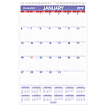 AT-A-GLANCE® Monthly Wall Calendar, 20" x 30", January to December 2019