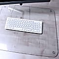 Floortex® Desktex® Glaciermat Glass Desk Pad, 20" x 36", Crystal Clear 1 thumbnail image