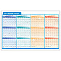 ComplyRight 2024 Calendar Planner, 36" x 24", Quarterly, Multi-Color