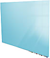 Ghent Aria Low Profile Glassboard, Magnetic, 36"H x 72"W, Blue