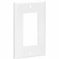 Eaton Tripp Lite Series Single-Gang Faceplate, Decora Style - Vertical, White - Faceplate - wall mountable - white - 1-gang 1 thumbnail image
