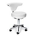OFM Antimicrobial/Antibacterial Anatomy Chair, White/Chrome