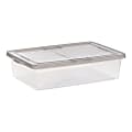 Iris® Snap Top Storage Boxes, 7 Gallon, Clear, Set Of 6 Boxes