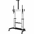 StarTech.com Mobile TV Stand, Heavy Duty TV Cart for 60-100" Display (100kg/220lb) - W/ 2 equipment shelves (STNDMTV100) - Cart -  - STNDMTV100 1 thumbnail image