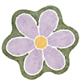 Dormify Washable Flower-Shaped Accent Rug, Multicolor