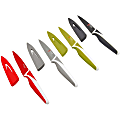 Starfrit Paring Knives - Set of 4 - 4/Set - Paring Knife - 4 x Paring Knife - Cutting, Paring - Green, Red, Light Gray, Dark Gray