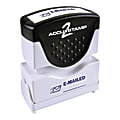 AccuStamp2 Emailed Stamp, Shutter Pre-Inked One-Color EMAILED Stamp, 1/2" x 1-5/8" Impression, Blue Ink 1 thumbnail image
