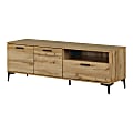 South Shore Musano TV Stand With Doors And Drawer, 19-3/4”H x 59-1/4”W x 17”D, Nordik Oak 1 thumbnail image