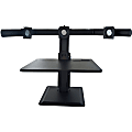 Lorell® Deluxe 3-Monitor Desk Riser, 27-5/16" x 26", Black