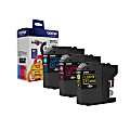 Brother® LC201 Cyan, Magenta, Yellow Ink Cartridges, Pack Of 3, LC2013PKS 1 thumbnail image