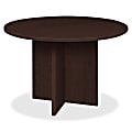 Lorell® Prominence 2.0 Round Conference Table, 42"W, Espresso