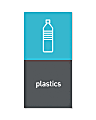 simplehuman Magnetic Plastic Trash Label, 4" x 8", Gray 1 thumbnail image