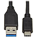 Tripp Lite USB C to USB-A Cable USB Type C 3.1 Gen 1, 5 Gbps M/M 20in - First End: 1x Type A Male USB - U42820N 1 thumbnail image
